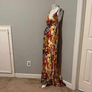 XSCAPE by Joanna Chen floral beadedMulticolor formal Dress size 6. Mermaid hem